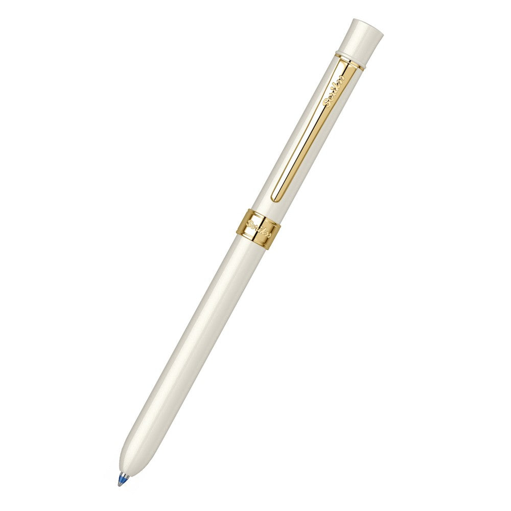 Scrikss | Trio 93 | Multi Function Pen | Ivory Gold-GT