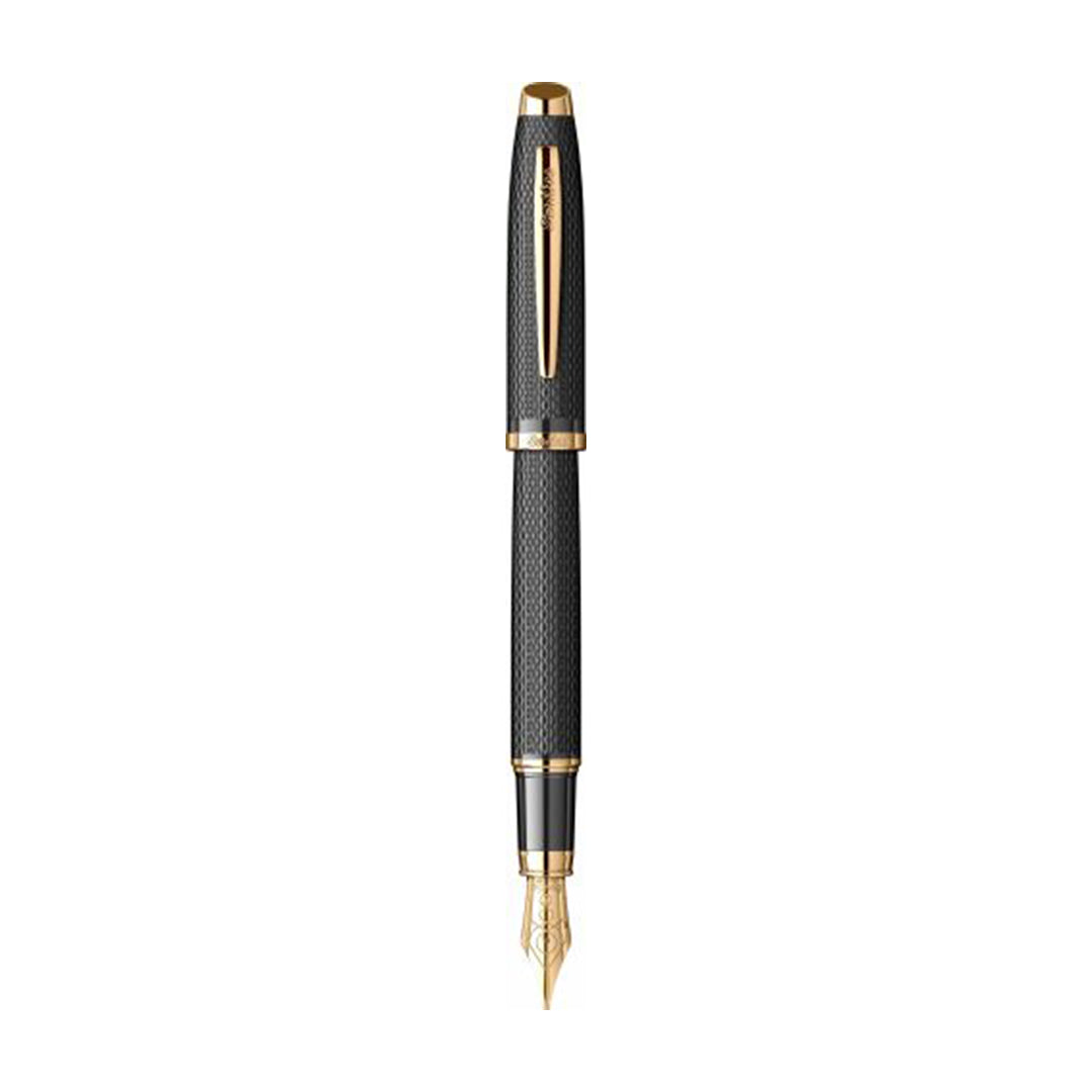 Scrikss Oscar 390 Medium Nib Fountain Pen - Matt Black GT