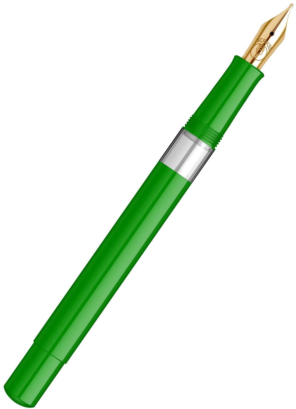 Scrikss 419 Medium Nib Fountain Pen - Green GT