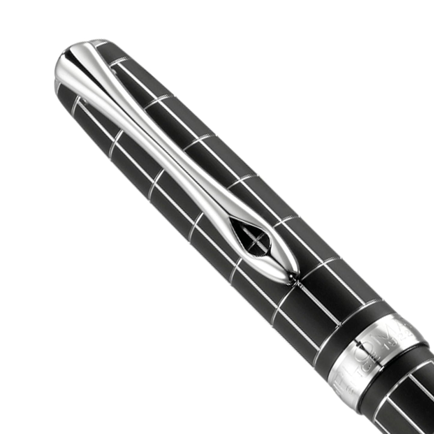 Diplomat Excellence A Plus Rhomb Guilloche Lapis Black easyFLOW Ball Pen D40101040