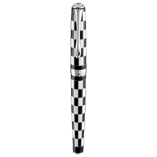Diplomat Excellence A Plus Rome Black White Roller Ball Pen D40102030