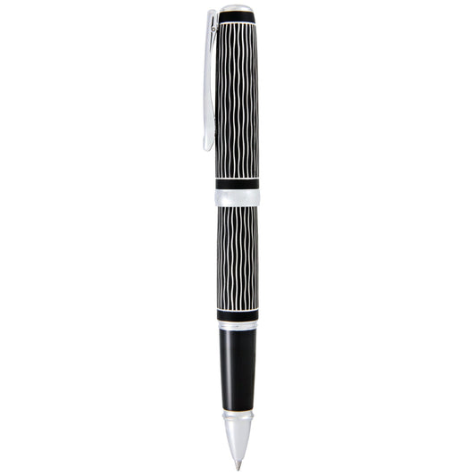 Diplomat Excellence A Plus Wave Guilloche Lapis Black Roller Ball Pen D40104030