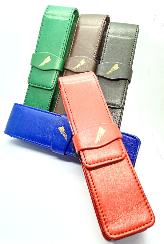 Genuine Leather Single Pen Storage Pouch in 5 attractive colors.