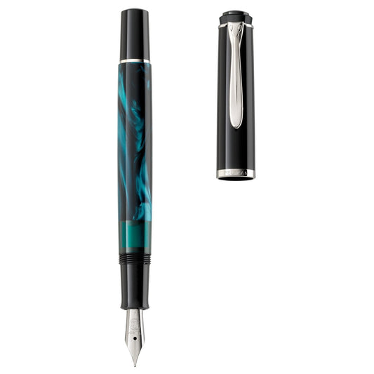 Pelikan Classic M205 Petrol Marbled Fountain Pen (Special Edition)