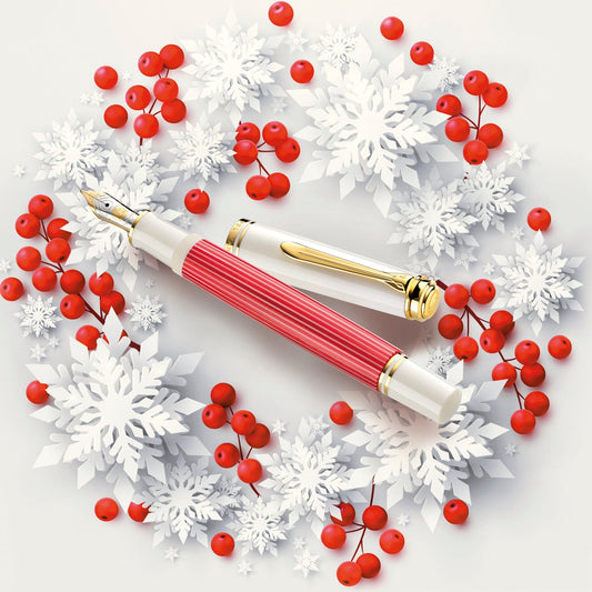 Pelikan Souveran M600 SE Red/White Fountain Pen (Special Edition)