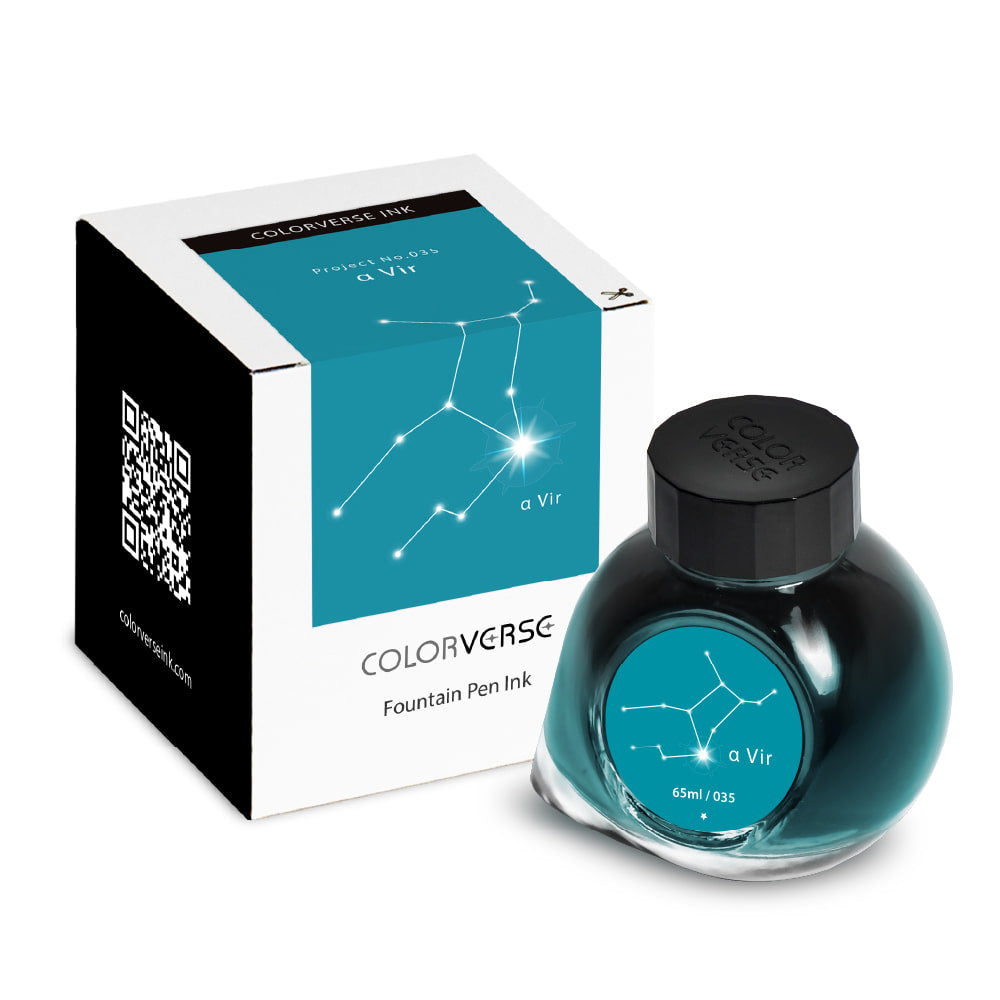 Colorverse Fountain Pen Ink | Green | Project Ink | α Vir- 65ml