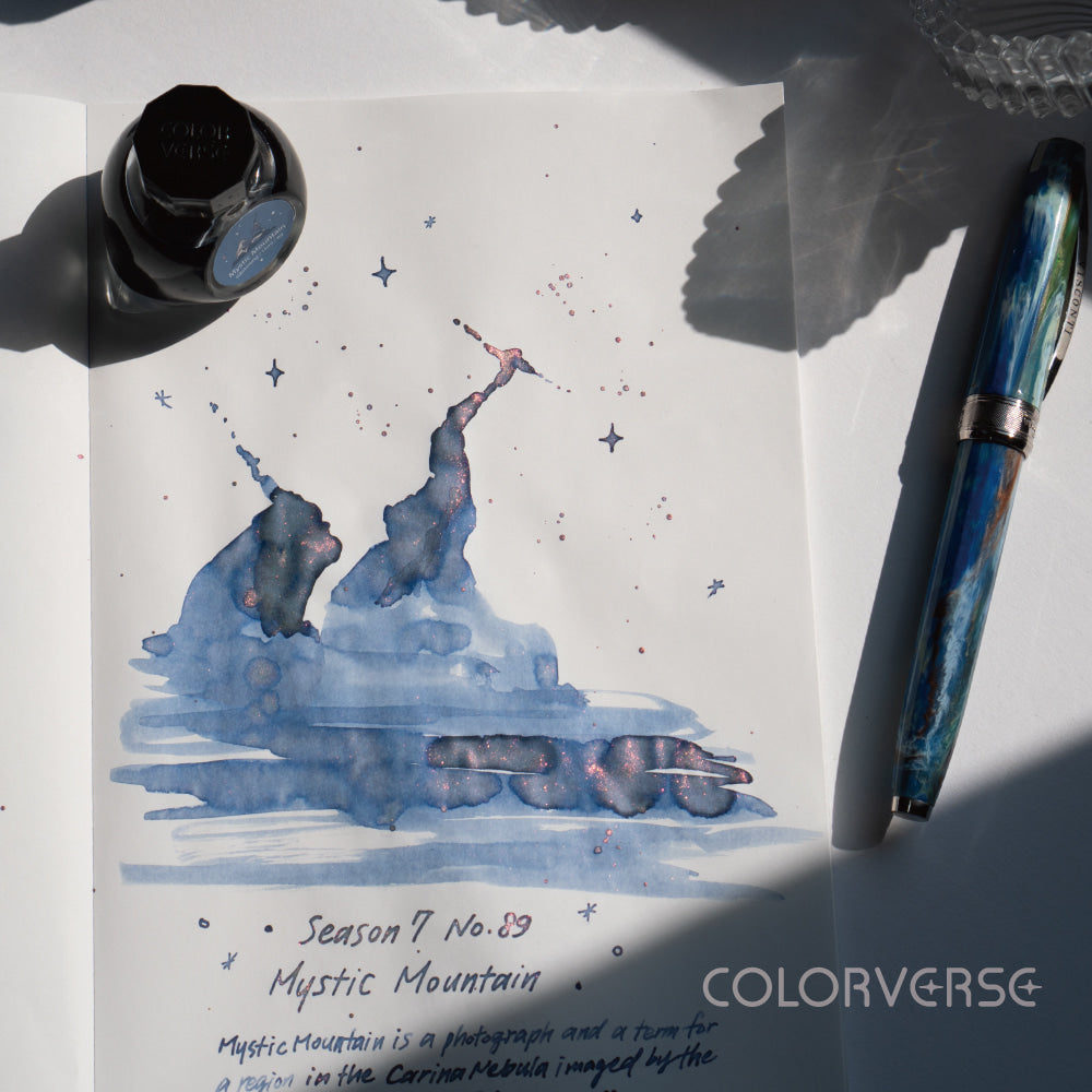 Colorverse Season 7 | Blue | Fountain Pen Ink Bottled | Eye On The Universe | Pillars of Creation & Mystic Mountain Ink Set