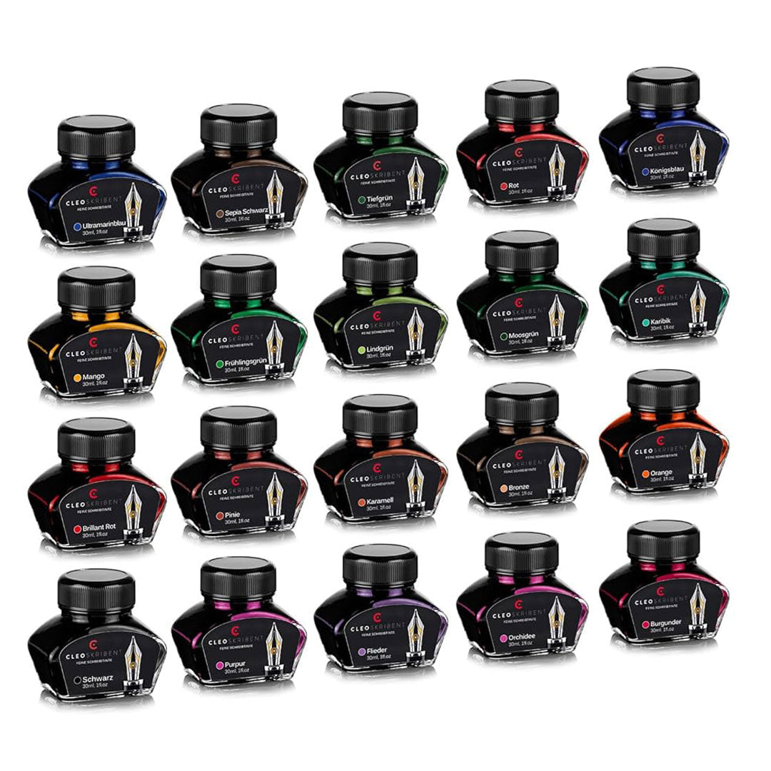 Cleo Skribent | Caramel Fountain Pen | Ink Bottle | 30 ml