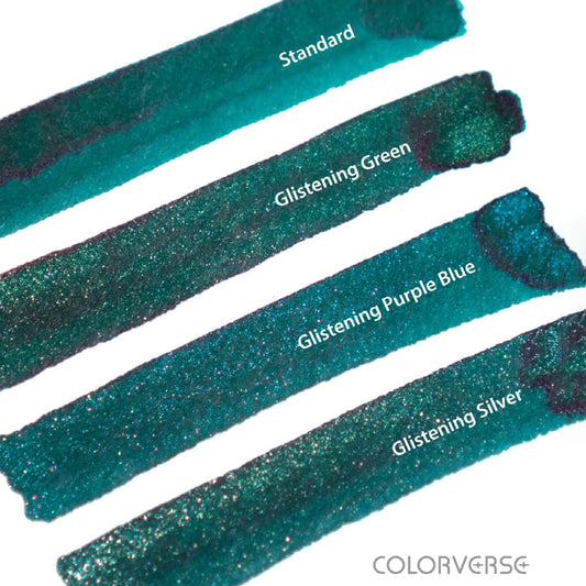 Colorverse | 2025 Blue Green Snake | Standard | Fountain Pen Ink | Glitter Purple Blue | 15ml