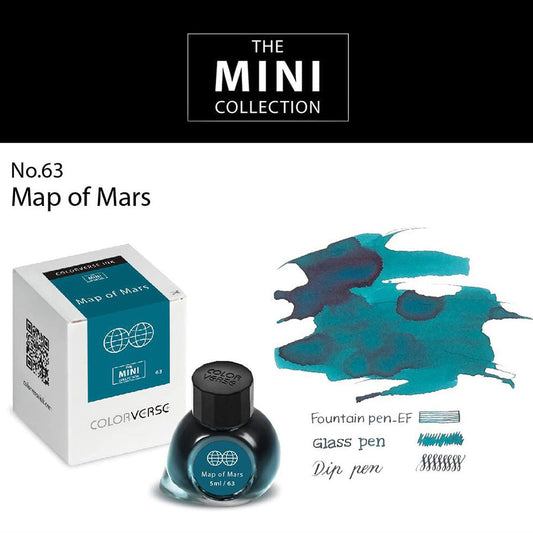 Colorverse Mini | 5ml | Map of Mars | Green | Fountain Pen Ink