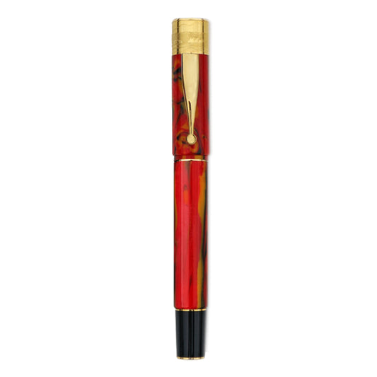 Gioia | Fountain Pen & Rollerball Pen | Partenope | Fiamma Flame | Gold Trims