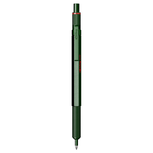 Rotring | 600 Series | Green 1.0mm Ball Pen | Metal Body | Non-Slip | Metal Knurled Grip