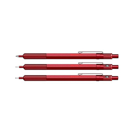 Rotring | 600 Series | Red 1.0mm Ball Pen | Metal Body | Non-Slip | Metal Knurled Grip