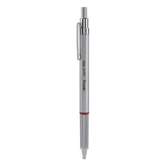 Rotring | Rapid Pro | Silver Retractable | Ball Point Pen | Metal Body