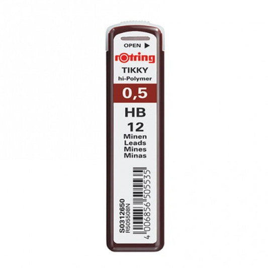 Rotring | Tikky | 0.5MM | HB Replacement Leads | Pack of 10