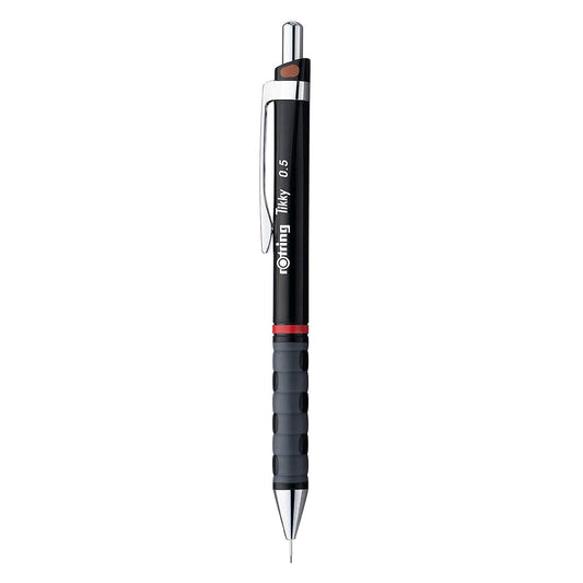 Rotring Tikky Mechanical Pencil 0.5mm – Black Barrel | Includes Spare Leads & Eraser