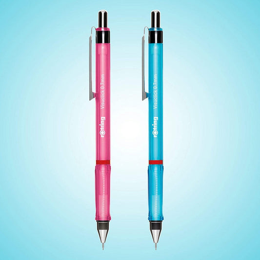 Rotring | Visuclick | Mechanical Pencil | 0.7 mm | Pink And Blue | Pack Of 2