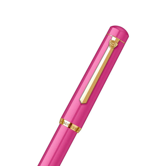 Scrikss 419 Medium Nib Fountain Pen - Pink GT