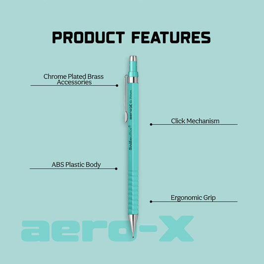 Scrikss | Aero-X | Mechanical Pencil | 0.7mm | Turquoise