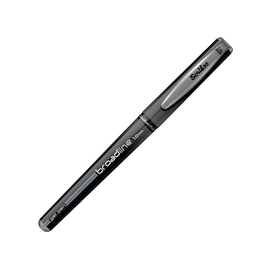 Scrikss Broadline 1mm Rollerball Pen - Black (12 PCS)