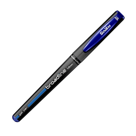 Scrikss Broadline Gel Pen 1mm (Pack Of 12) | Blue