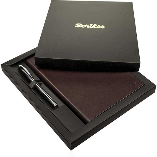 Scrikss | Chester Notebook A5 | Pen Set | Black