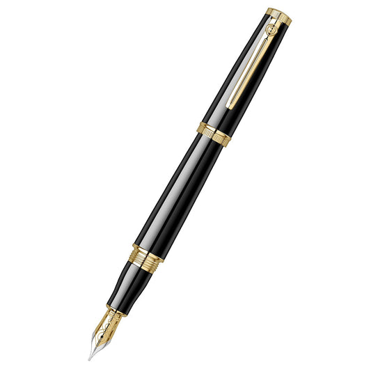 Scrikss Heritage Fountain Pen Medium Nib - Black GT