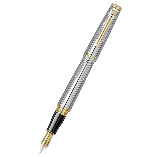 Scrikss Heritage Fountain Pen Medium Nib - Chrome GT
