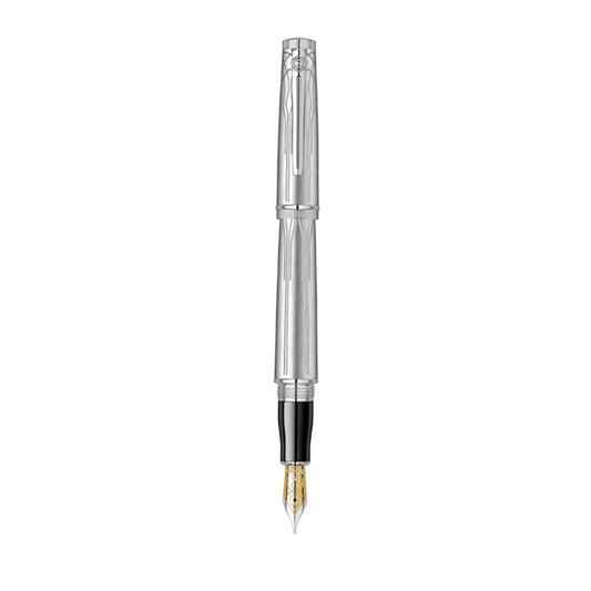 Scrikss Heritage Fountain Pen Medium Nib - Platinum