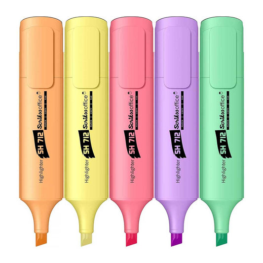 Scrikss | Highlighter Pen | Chisel Tip | Colored Pen Set