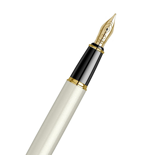 Scrikss Noble 35 Medium nib Fountain Pen - Ivory GT