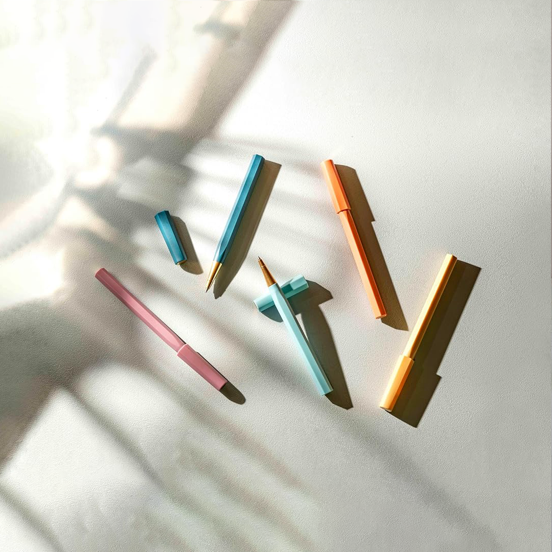 Ystudio Glamour Evolve Sustainable Rollerball Pen - Sunset Orange