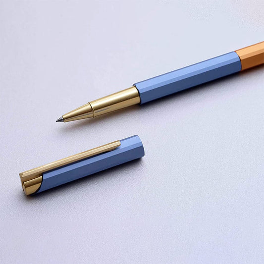 Ystudio Glamour Evolve - Bihex Rollerball Pen | Blue Gin