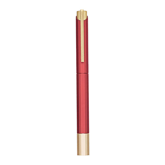 Ystudio Glamour Evolve - Bihex Rollerball Pen | Marsala Red
