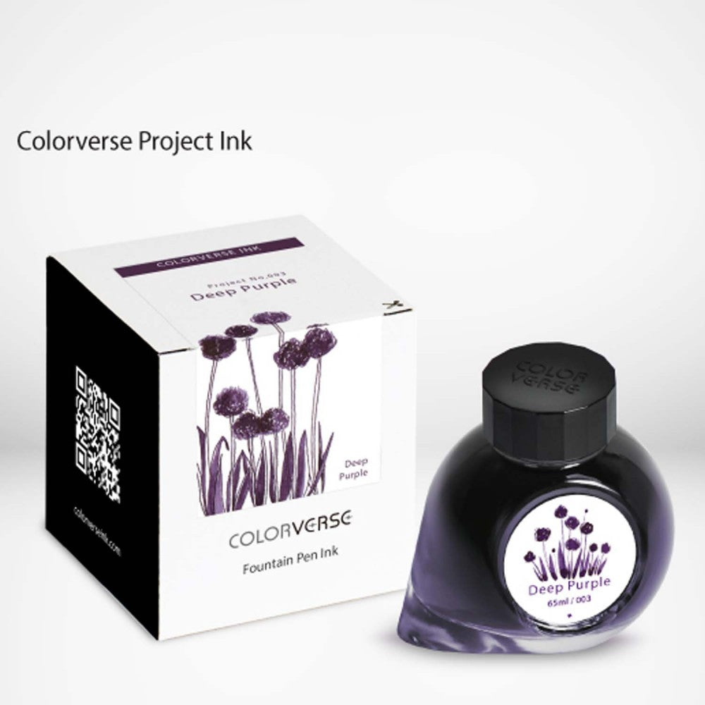 Colorverse Project Ink 047 Colorverse | Project Series | Fountain Pen Ink | Deep Purple | 65ml ...