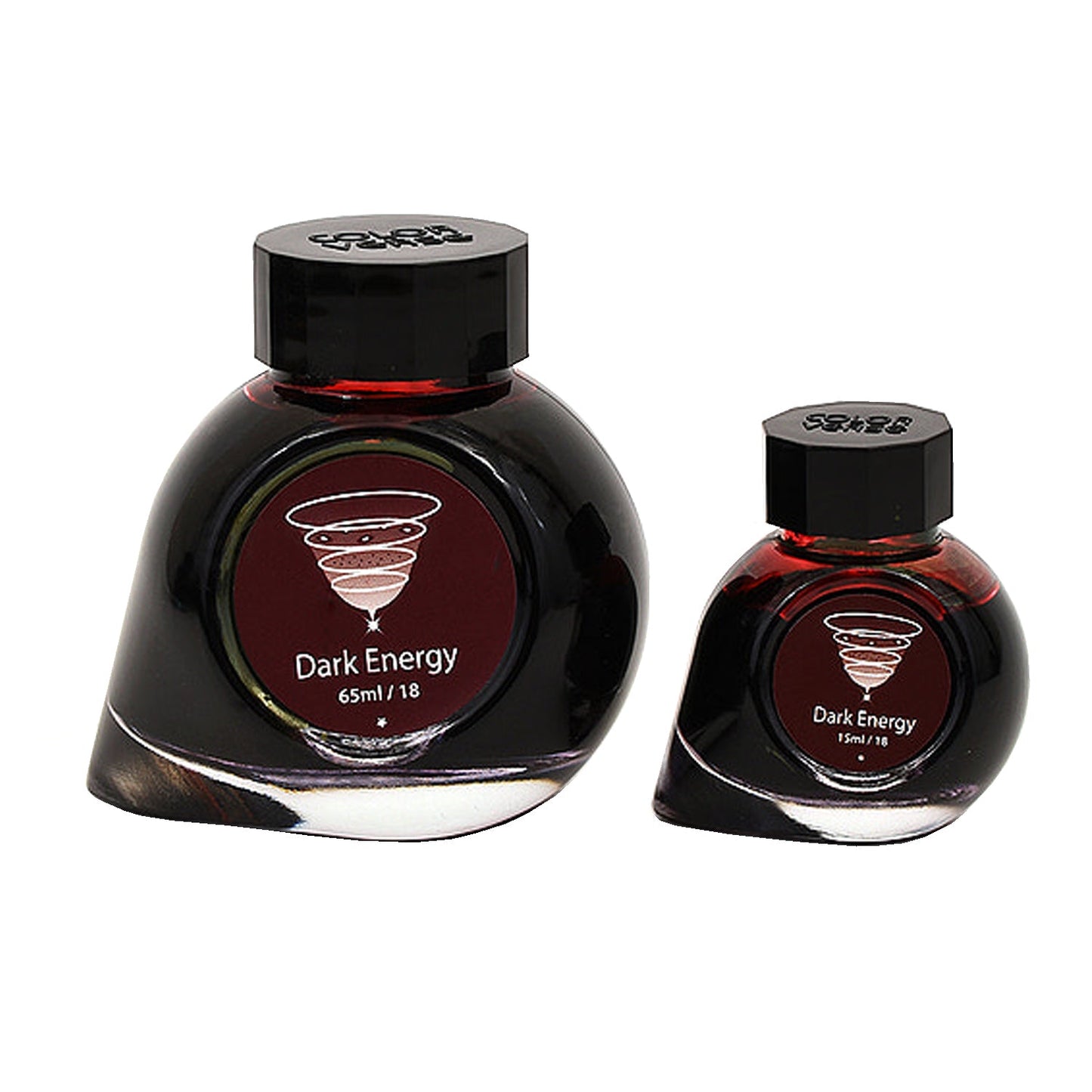 Colorverse |  Astrophysics Series | Season 2 | Fountain Pen Ink | Dark Energy | Dark Brown | 65ml and 15ml | 2 Bottle Set