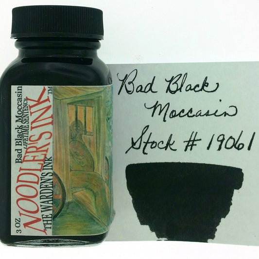 Noodler's Ink Bottle (Bad Black Moccasin - 88 ML) 19061