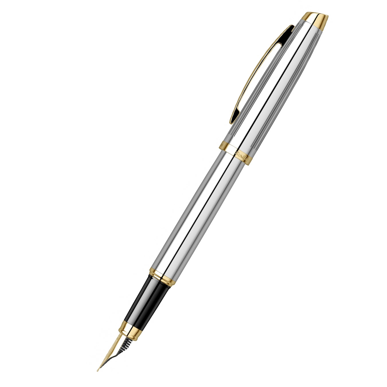 Scrikss Oscar 39 Medium nib Fountain Pen - Chrome GT