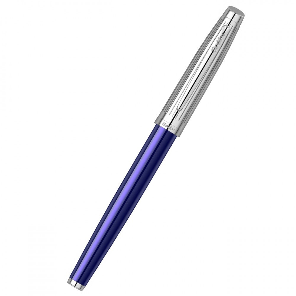 Scrikss Oscar 39 Rollerball Pen | Blue Chrome CT
