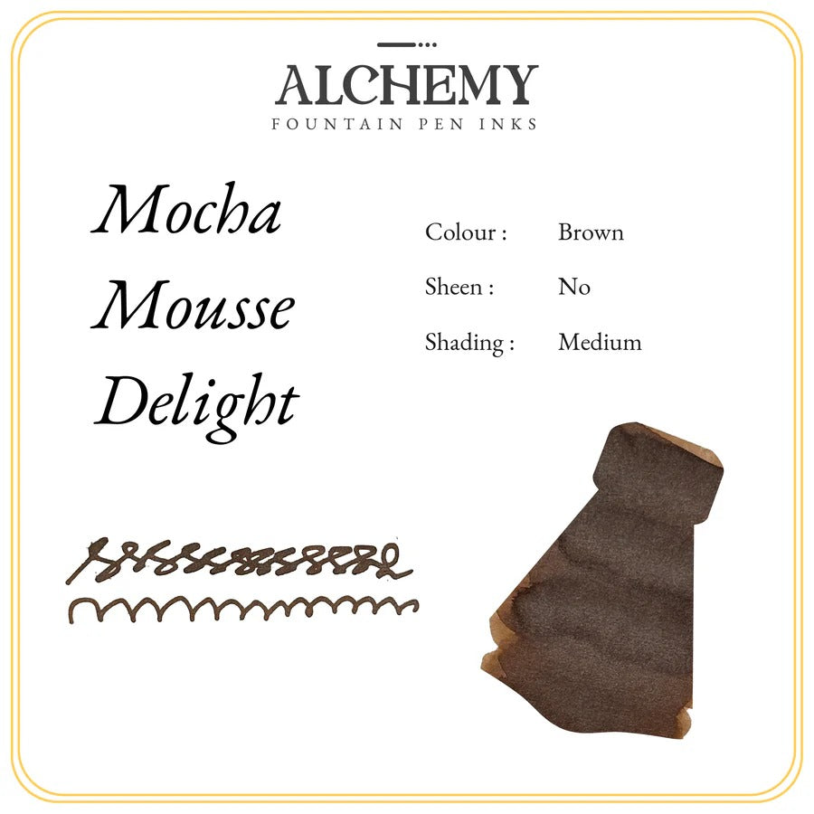 Endless Alchemy Fountain Pen Inks - Mocha Mousse Delight - Aromatic - 45 ML