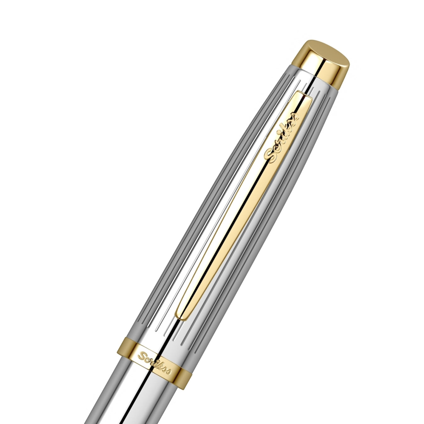 Scrikss Oscar 39 Medium nib Fountain Pen - Chrome GT