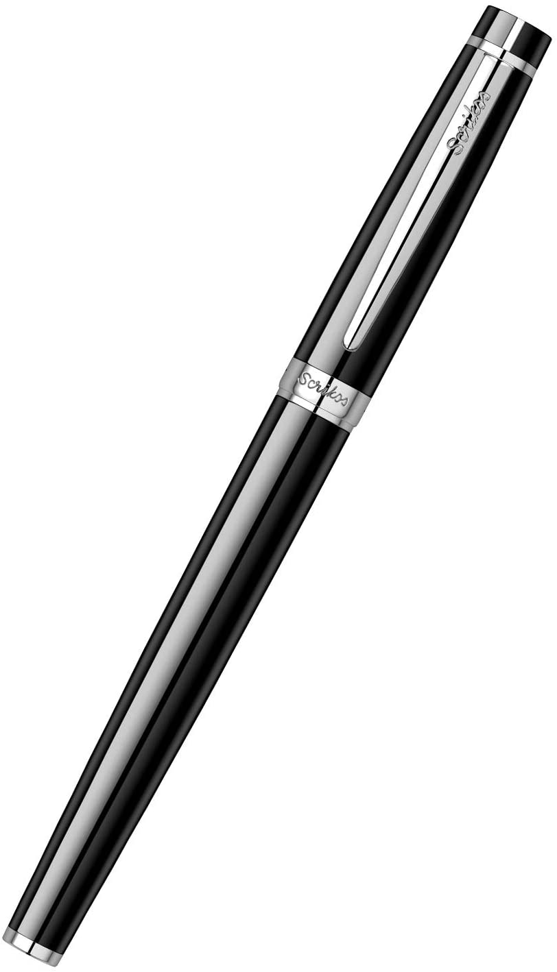 Scrikss Honour 38 Medium nib Fountain Pen - Glossy Black