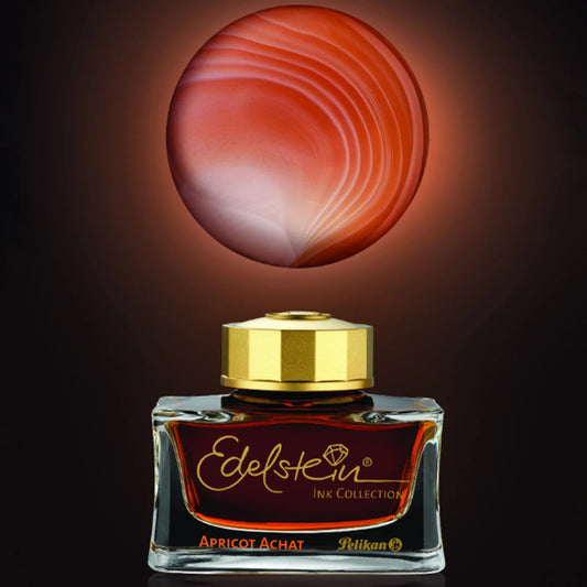 Pelikan Edelstein Ink Bottle (Apricot Achat - 50 ML) 303118 (Special Edition)