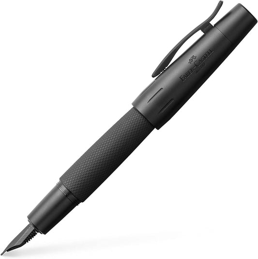 FABER-CASTELL E-MOTION PURE BLACK FOUNTAIN PEN
