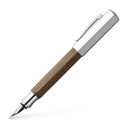 Faber-Castell Ondoro Smoked Oak Wood Fountain Pen