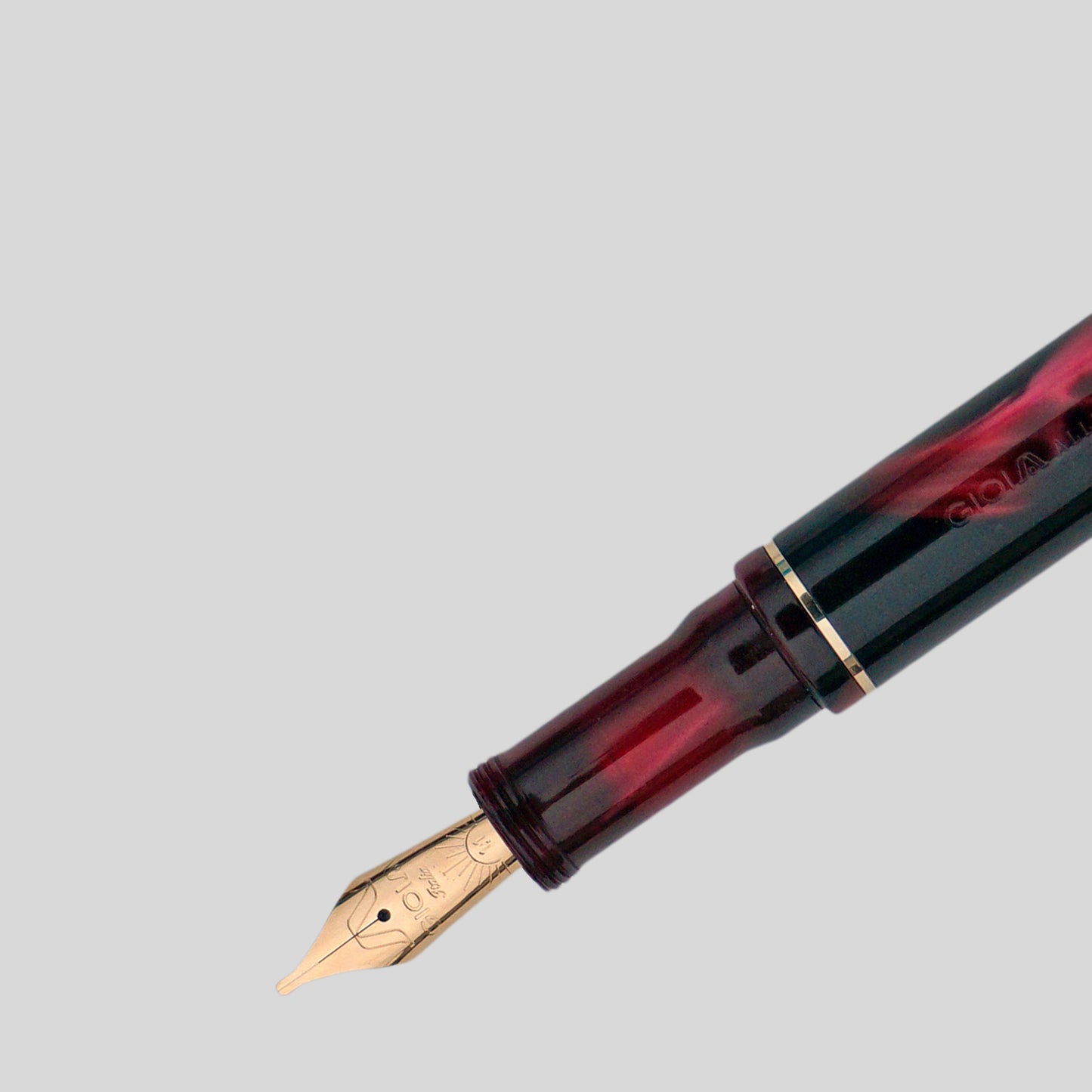 Gioia | Alleria | Fountain Pen | Amaranto Red-black GT