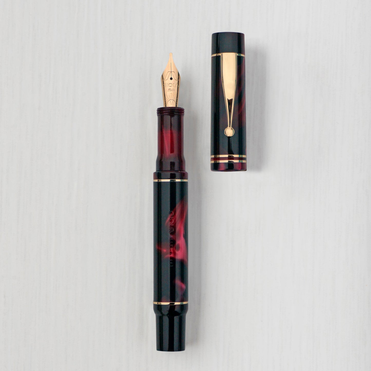 Gioia | Alleria | Fountain Pen | Amaranto Red-black GT