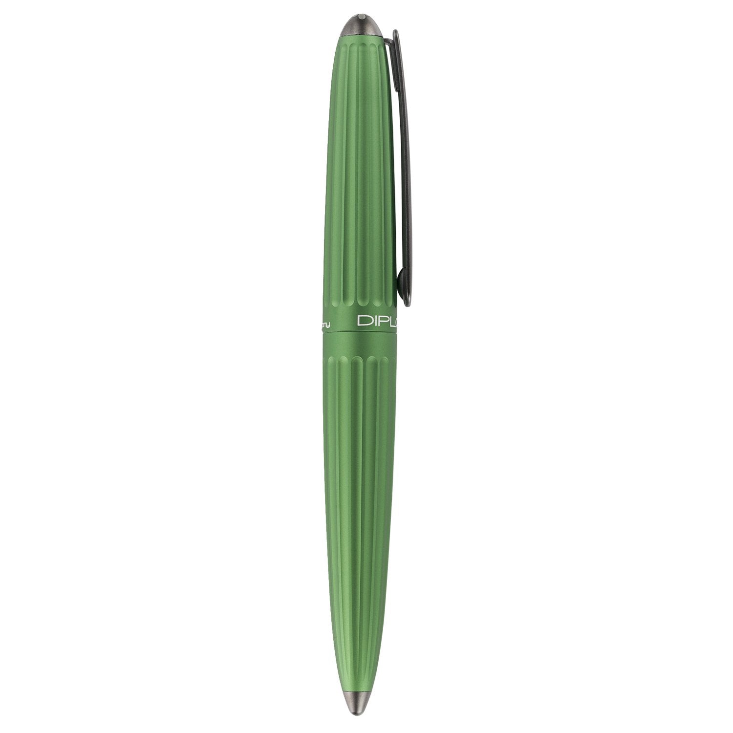 Diplomat Aero Green 14K Gold Fountain Pen is shaped like the airship named Zeppelin of the 1900's