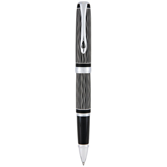 Diplomat Excellence A Plus Wave Guilloche Lapis Black Roller Ball Pen D40104030