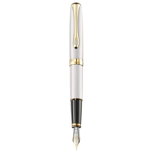 Diplomat Excellence A2 Pearl White Gold 14CT Fountain Pen